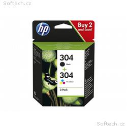 HP Ink Cartridge 304, Black, Tricolor, 120, 100 st