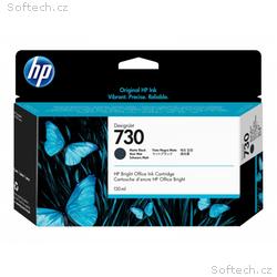 HP Ink Cartridge 730, Matte Black, 130 ml