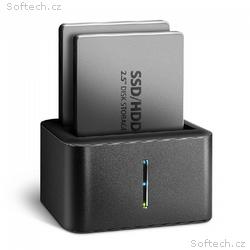  AXAGON ADSA-D25, USB 3.2 Gen 1 - 2x SATA 6G 2.5" 