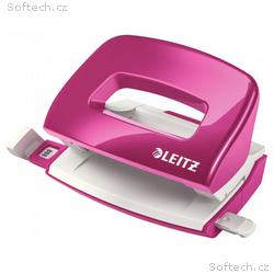 LEITZ Mini děrovačka NeXXt 5060, metalická růžová