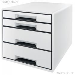 LEITZ Zásuvkový box WOW CUBE, 4 zásuvky, bílá