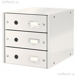 LEITZ Zásuvkový box Click&Store, 3 zásuvky, bílá