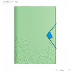 LEITZ Tříchlopňové desky UrbanChic PP, A4, zelená