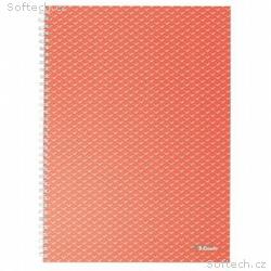 Blok Esselte Colour"Breeze A4 linka, korálový
