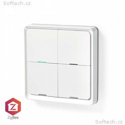Nedis ZBWS40WT - SmartLife nástěnný vypínač | Zigb