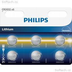 Philips baterie CR2032P6, 01B - 6ks