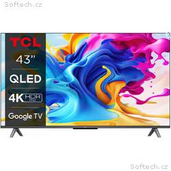 TCL 43C645 TV SMART Google TV QLED, 108cm, 4K UHD,