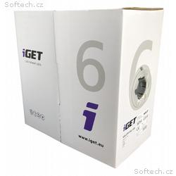 iGET Síťový kabel CAT6 UTP PVC Eca 305m, box