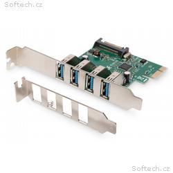 Digitus USB 3.0, 4 Port, PCI Express Add-On karta 