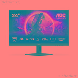 AOC Gaming, 24G4HRE, 23,8", IPS, FHD, 200Hz, 0,5ms