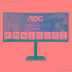 AOC LCD CU34E4CV 34" zakřivený VA, 3440x1440@120Hz