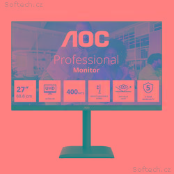 AOC LCD U27E4CV 27" IPS 4K, 3840x2160@60Hz, 4ms, 4