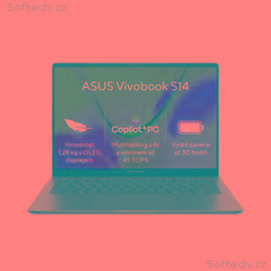 ASUS Vivobook S14 - Snapdragon X X1 26 101, 16GB, 