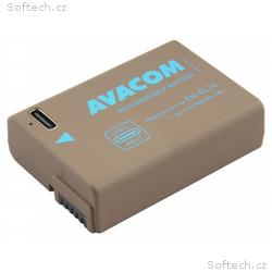 AVACOM Náhradní baterie Nikon EN-EL14 vstup USB-C 