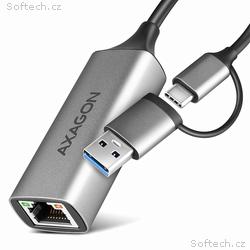AXAGON ADE-TXCA, USB-C + USB-A 3.2 Gen 1 - Gigabit