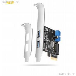 AXAGON PCEU-232RS, PCIe řadič, 2+2x USB 5Gbps port