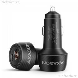 AXAGON PWC-PQ48 nabíječka do auta 48W, USB-A + USB