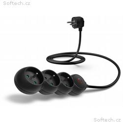 CONNECT IT prodlužovací kabel 230 V, 3 zásuvky, 1,