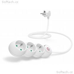 CONNECT IT prodlužovací kabel 230 V, 3 zásuvky, 1,