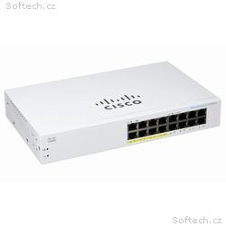 Cisco CBS110 Unmanaged 16-port GE, Partial PoE - R