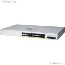 Cisco CBS220 Smart 24-port GE, Full PoE, 4x1G SFP 