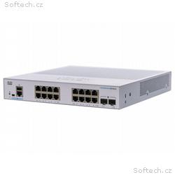Cisco CBS350 Managed 16-port GE, Ext PS, 2x1G SFP 