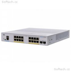 Cisco CBS350-16P-E-2G-EU (16xGbE, 2xSFP, 16xPoE+,1