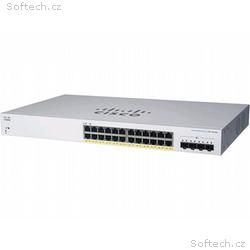 Cisco switch CBS220-24FP-4X (24xGbE, 4xSFP+,24xPoE