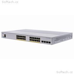 Cisco switch CBS250-24P-4X (24xGbE, 4xSFP+,24xPoE+