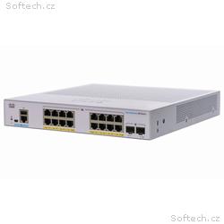 Cisco switch CBS350-16FP-2G-EU (16xGbE, 2xSFP, 16x