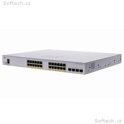 Cisco switch CBS350-24P-4X-EU (24xGbE, 4xSFP+,24xP