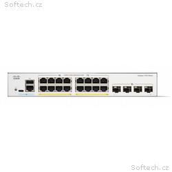 Cisco Catalyst 1300 16-port GE, Full PoE, 2x1G SFP