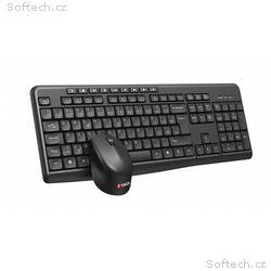 C-TECH WLKMC-04, bezdrátový set klávesnice s myší,
