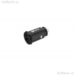 C-TECH UCC-03 Nabíječka USB do auta, 2x USB, 2,4A,