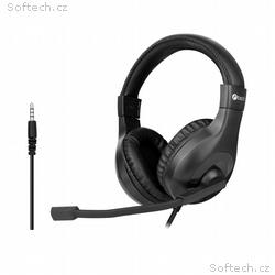 C-TECH sluchátka s mikrofonem MHS-05, 4 pin 3,5mm 