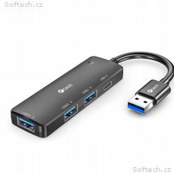 C-TECH HUB USB, UHB-U3-AC, 1x USB-A 3.0, 2x USB-A 