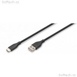 Digitus USB-C Silicone charging cable, USB-A - USB