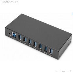 Digitus USB 3.0 HUB, 7 Port, Industrial, Metal inc
