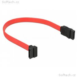Delock kabel SATA 22cm nahoru, přímý červený