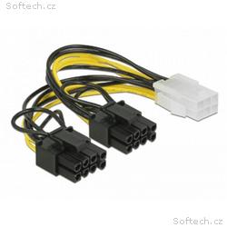 Delock PCI Express napájecí kabel 6 pin samice > 2