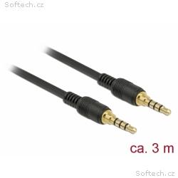 Delock Kabel Stereo Jack 3,5 mm 4 pin samec > same
