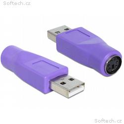 Delock Adapter USB Type-A samec > PS2 samice