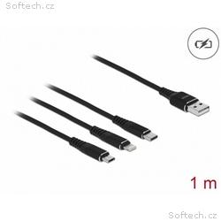 Delock Nabíjecí kabel USB 3 v 1 pro Lightning™, Mi