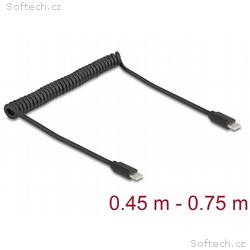 Delock Kroucený kabel USB 2.0 Type-C™ ze zástrčky 