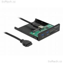 Delock 3.5” USB 3.2 Gen 1 přední panel 1 x USB Typ