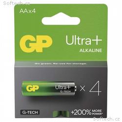 GP AA Ultra Plus, alkalická (LR6) - 4 ks