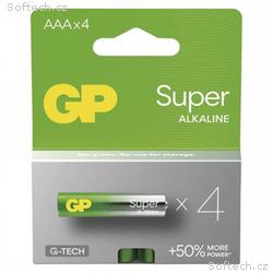 GP AAA Super, alkalická (LR03) - 4 ks