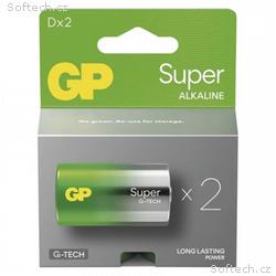 GP D Super alkalická (LR20) - 2 ks
