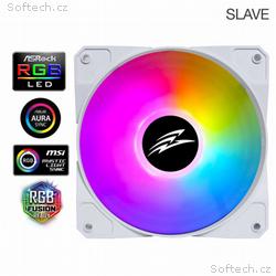 EVOLVEO 12FSW ventilátor 120mm, ARGB, bílý rám, sl