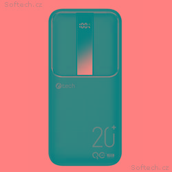 C-TECH Powerbanka 20000mAh, Li-Pol, 22,5W, USB-C, 
